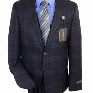 Ralph Lauren Green/Blue Plaid Boys Blazer:Size 16